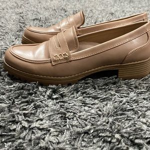 Pink loafer shoes size 9 Time and Tru